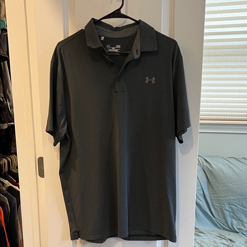 Under Armour Men's Dark Gray Polo Shirt